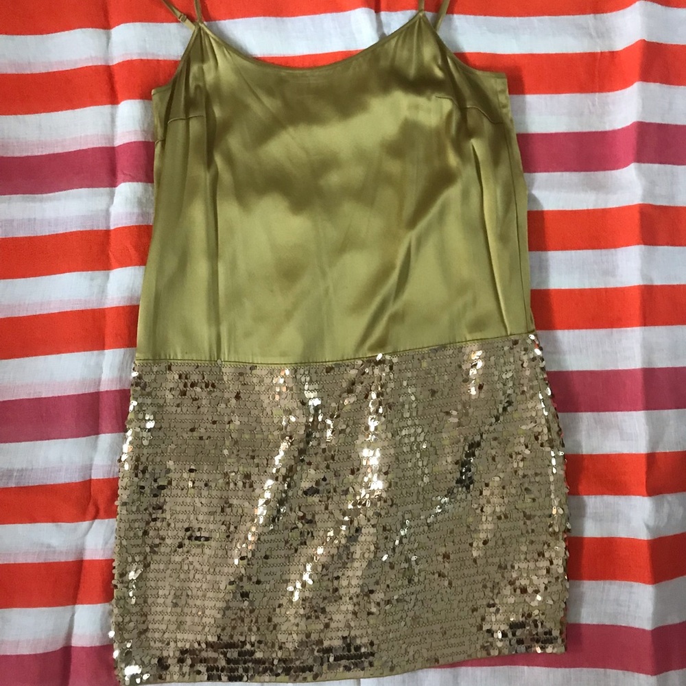 DKNY silk dress with sequins